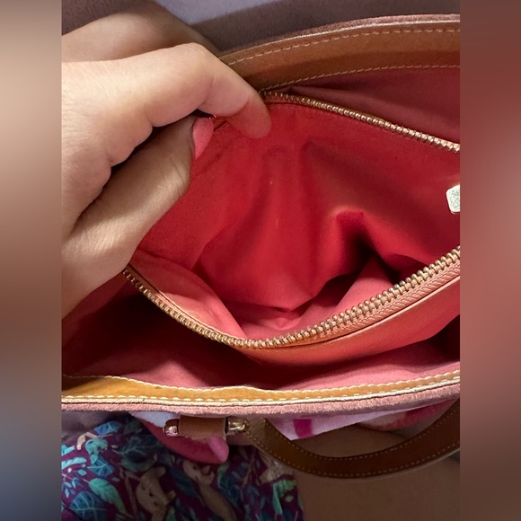 CELINE Tote Bag Pink Suede Leather Vintage Handbag - Picture 10 of 17